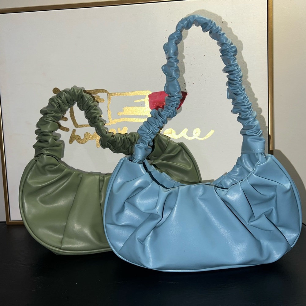 2 For 1 Ruched handle Women's Bags - Picture 3 of 3